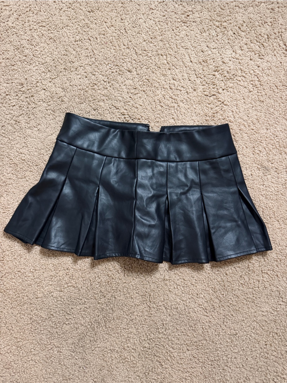 Leather Mini Skirt/Skort